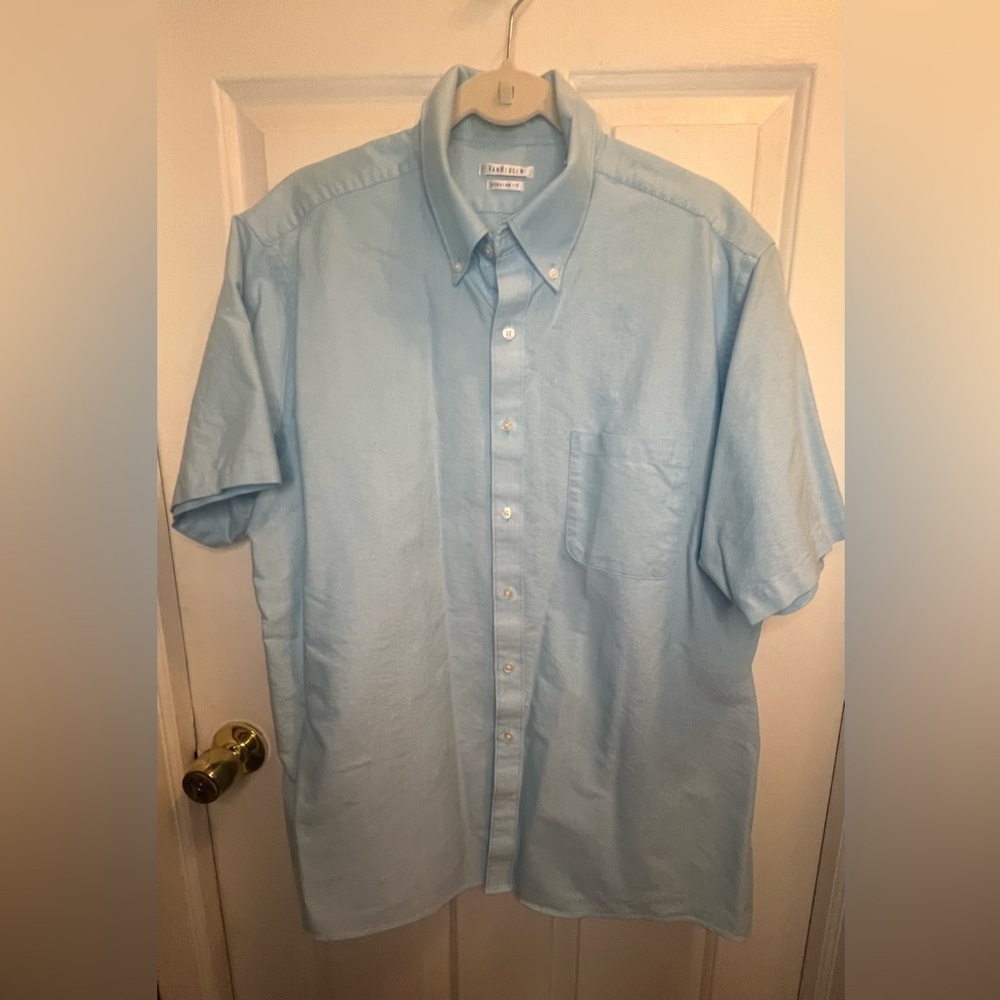 Van Heusen Blue Casual Button Down Shirt